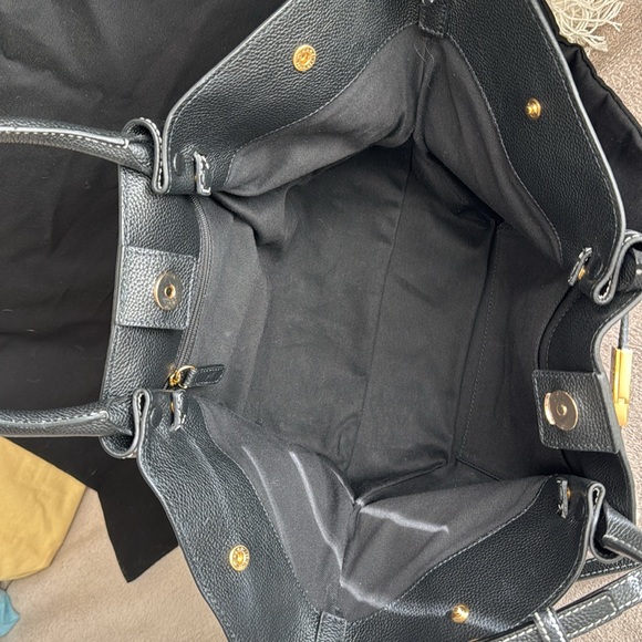 DeMellier The Midi New York Black Small Grain Leather Handbag - Picture 7 of 10